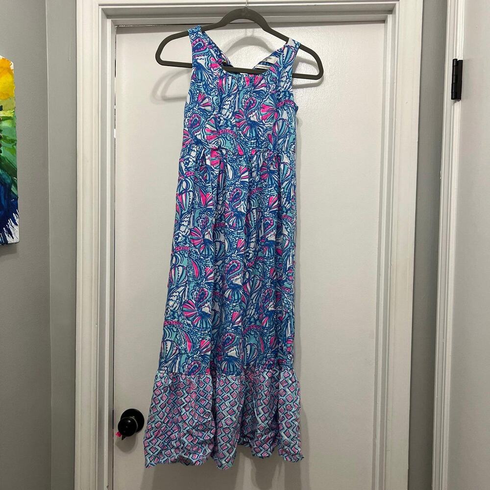 Lilly Pulitzer Youth Girls My Fan Dress size Large